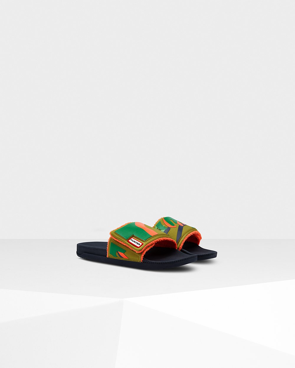 Chinelos Hunter Homem Verdes - Original Rockpool Camo Print Adjustable - 47ROVMCDX